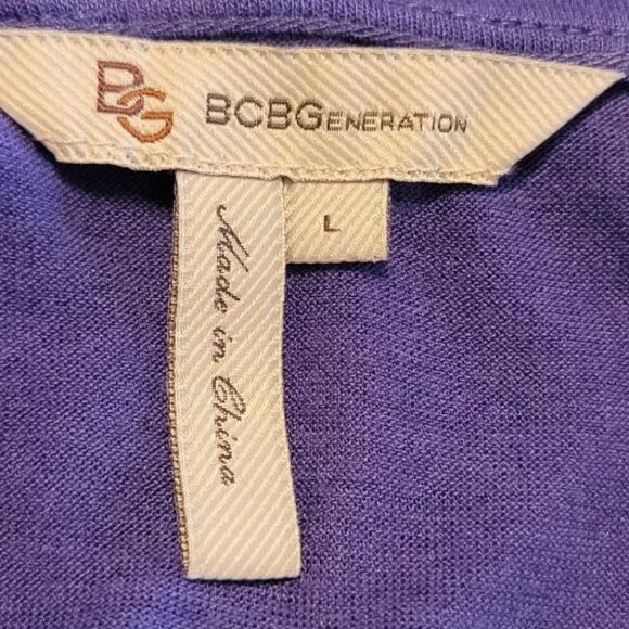 BCBGeneration Periwinkle Blue Ruffle Tee - Picture 8 of 11